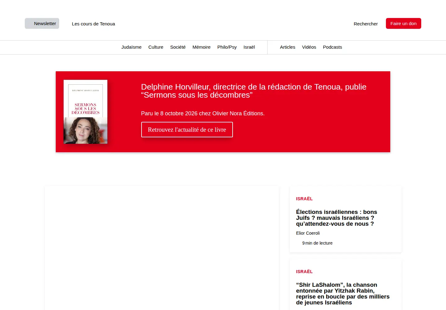 Screenshot of tenoua.org