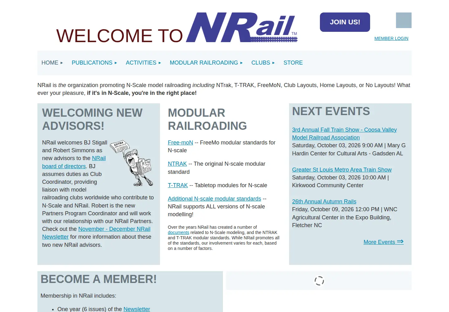 Screenshot of ntrak.org