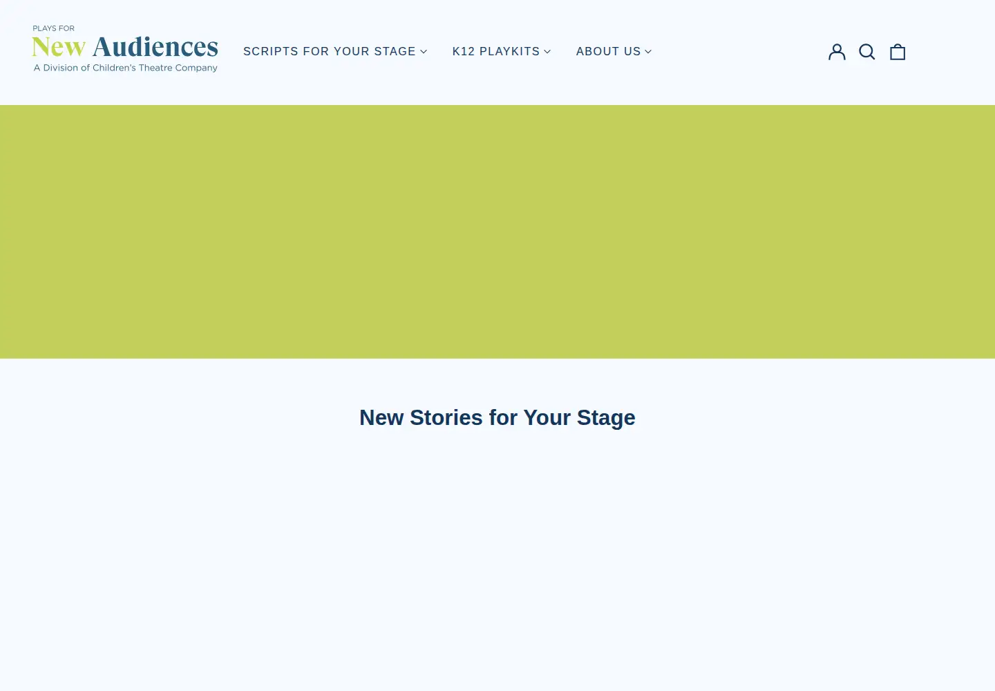 Screenshot of playsfornewaudiences.org