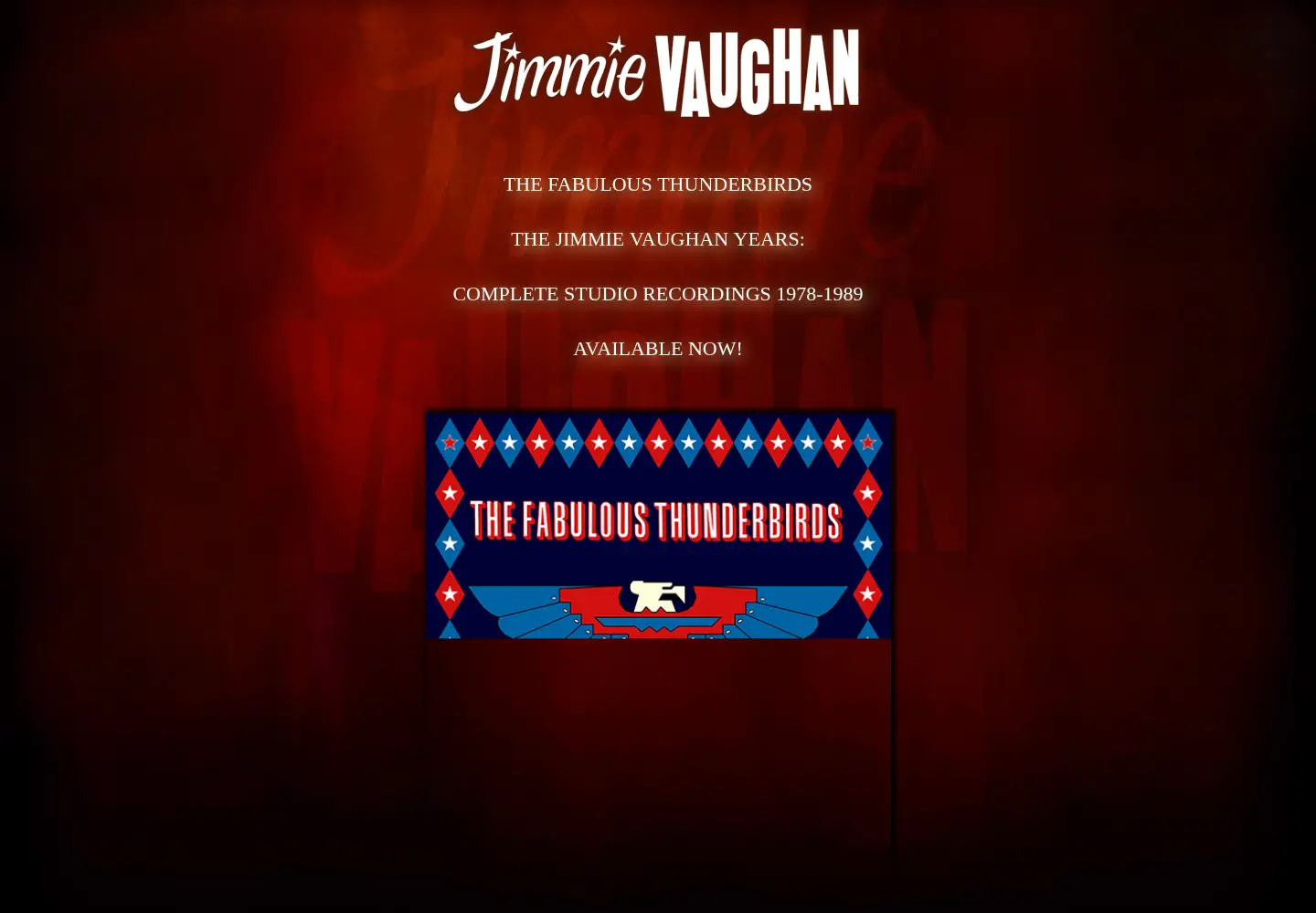 Screenshot of jimmievaughan.com