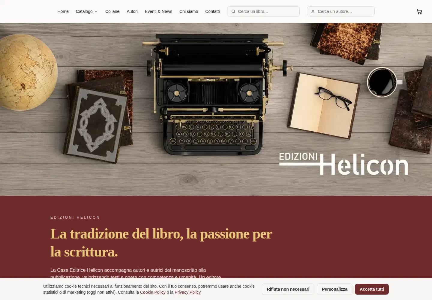 Screenshot of edizionihelicon.it