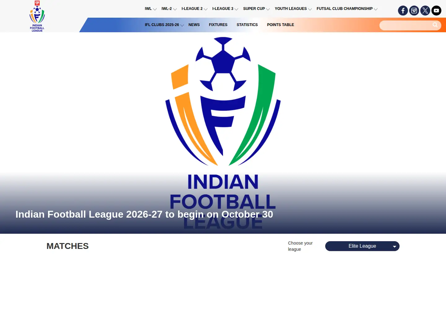 Screenshot of i-league.org