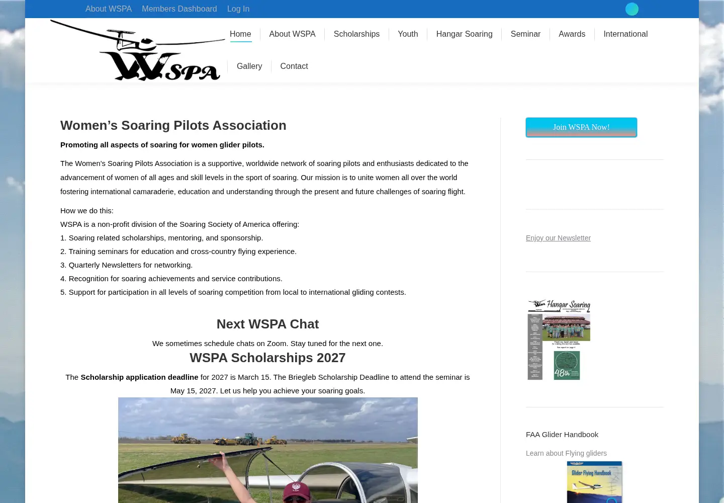 Screenshot of womensoaring.org
