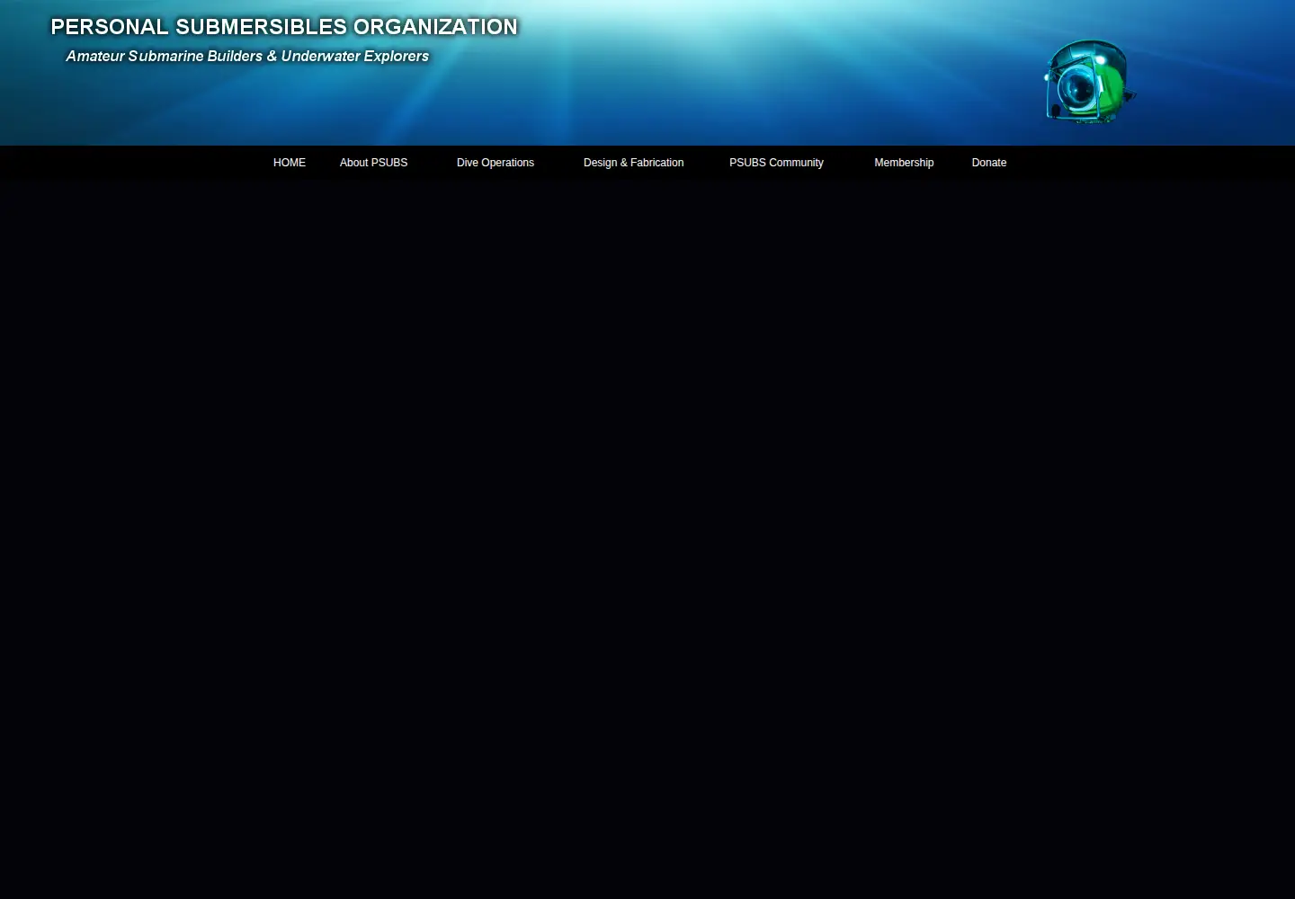 Captured homepage of psubs.org in the current scan