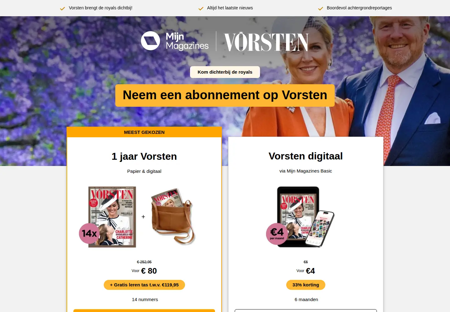 Captured homepage of vorsten.nl in the current scan