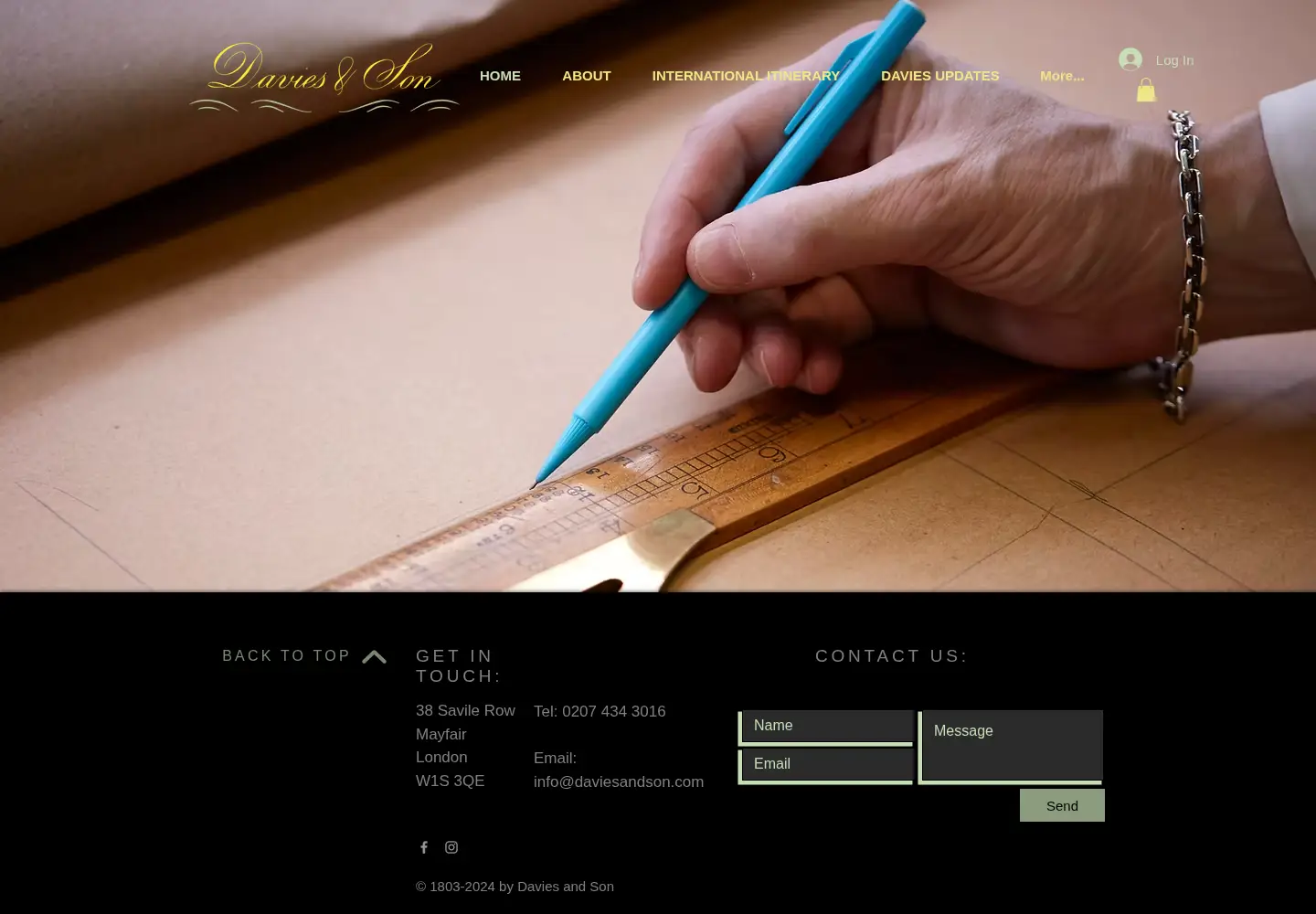Screenshot of daviesandson.com