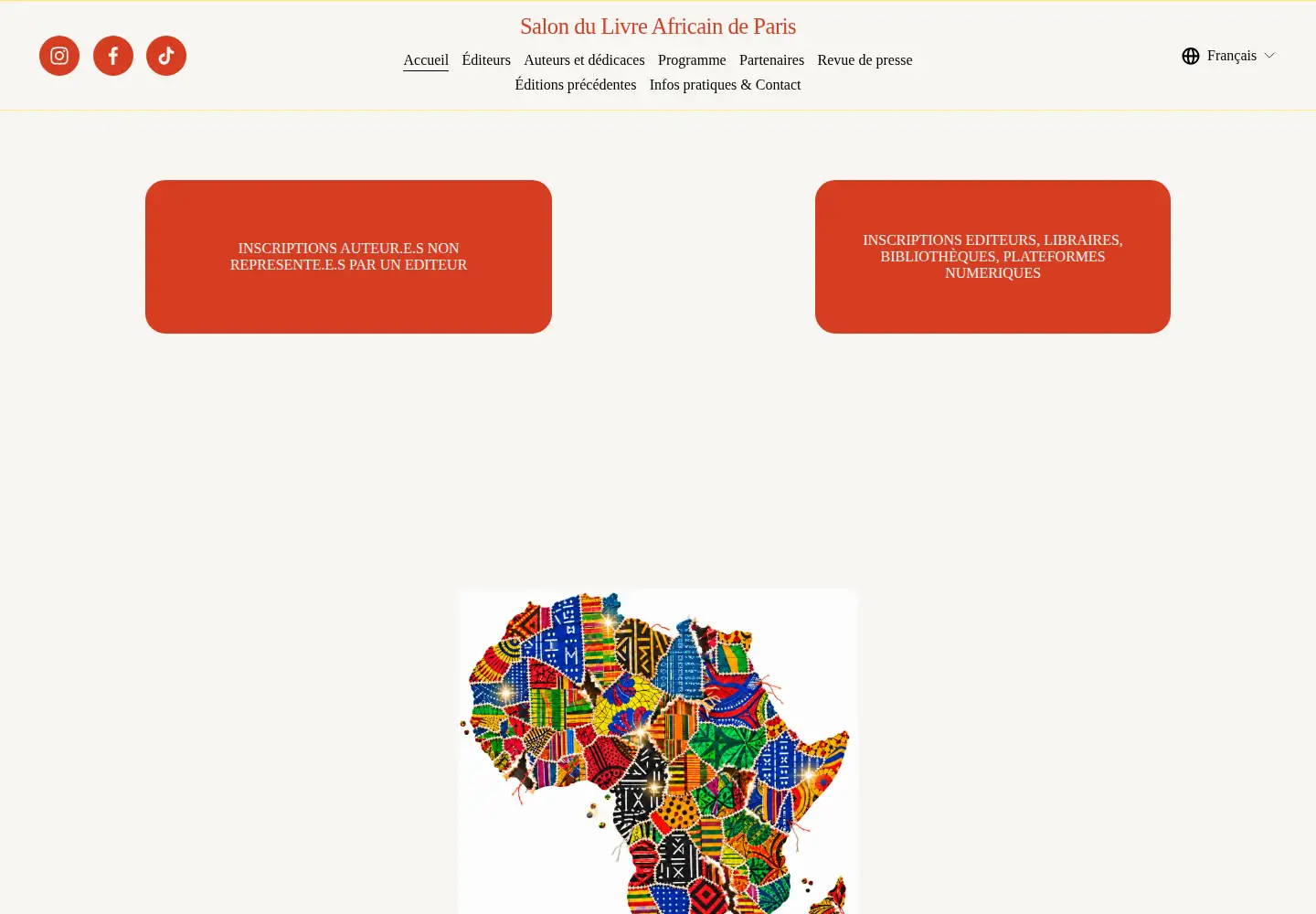 Screenshot of salondulivreafricaindeparis.com