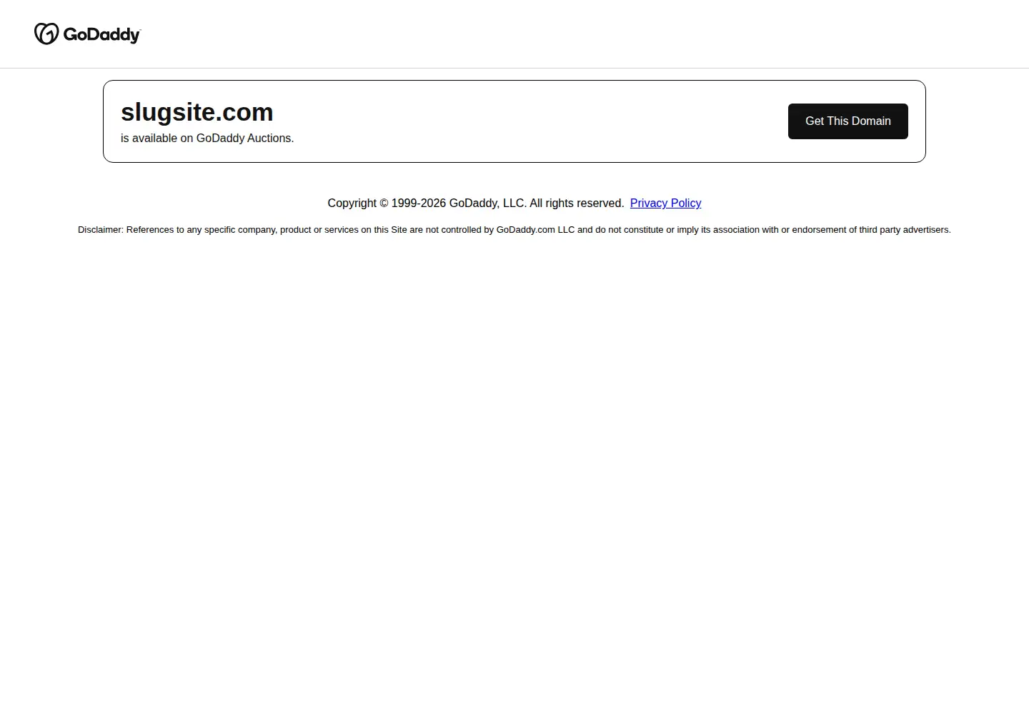 Screenshot of slugsite.com