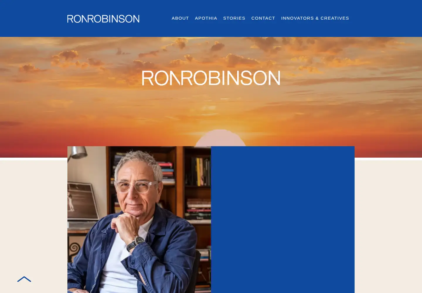 Captured homepage of ronrobinson.com in the current scan