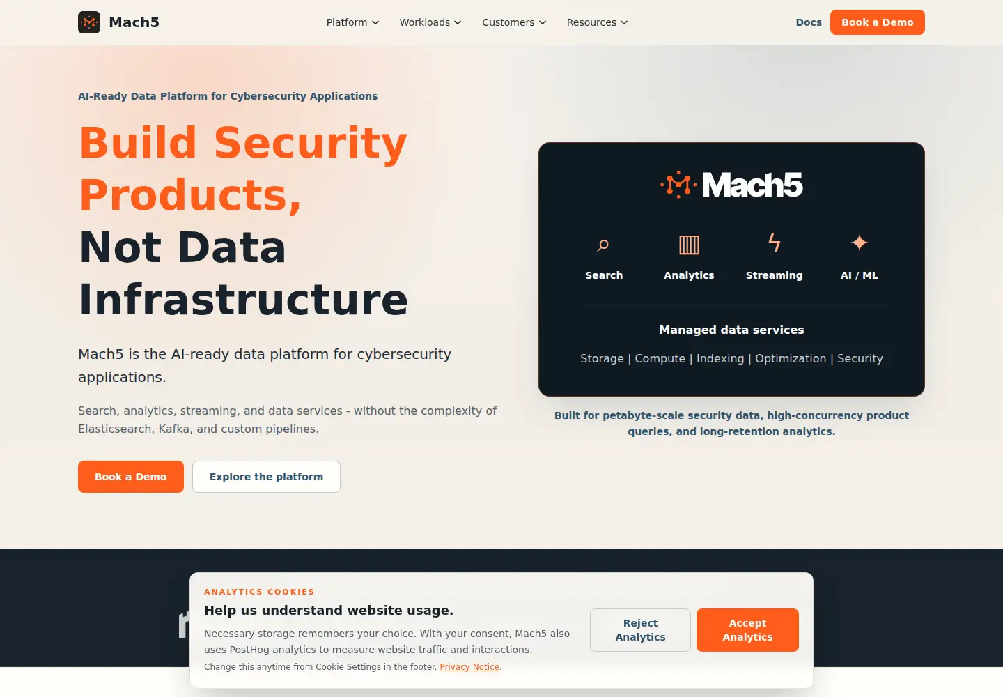 Screenshot of mach5.io
