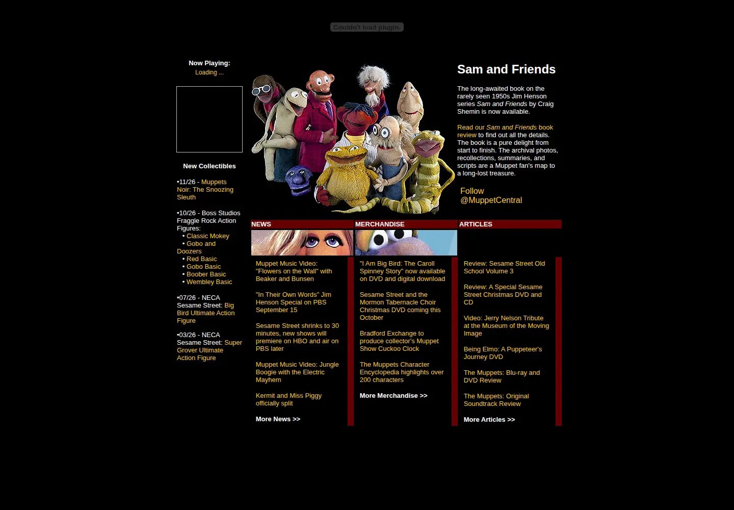 Screenshot of muppetcentral.com