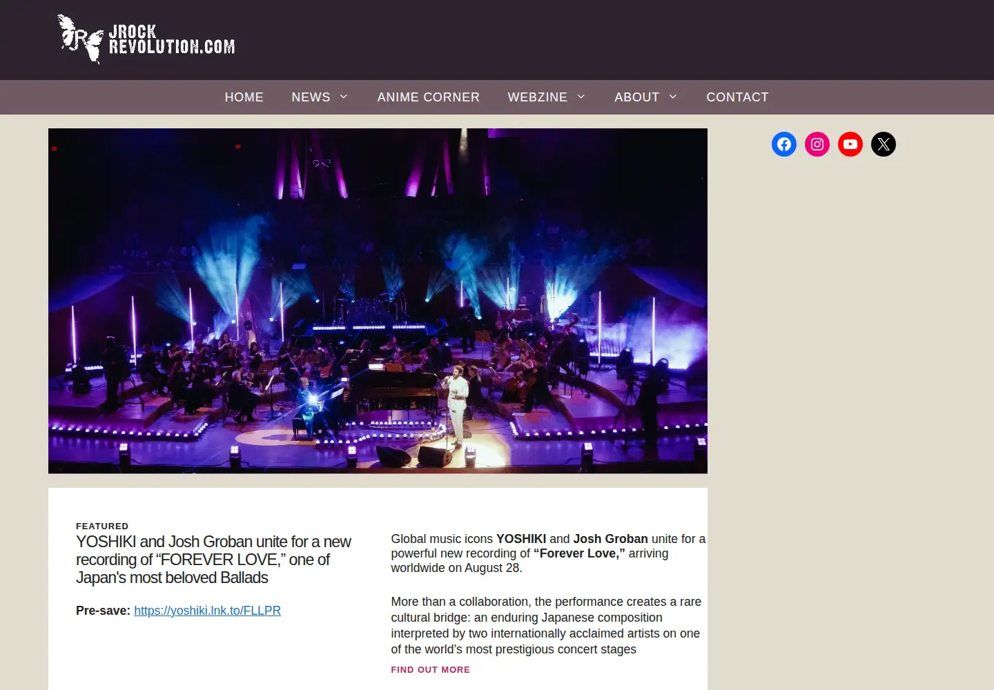 Screenshot of jrockrevolution.com