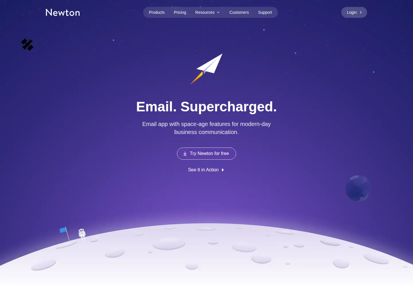 Captured homepage of newtonhq.com in the current scan