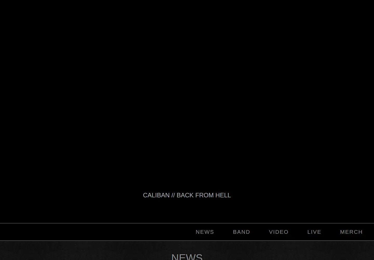 Screenshot of calibanmetal.com