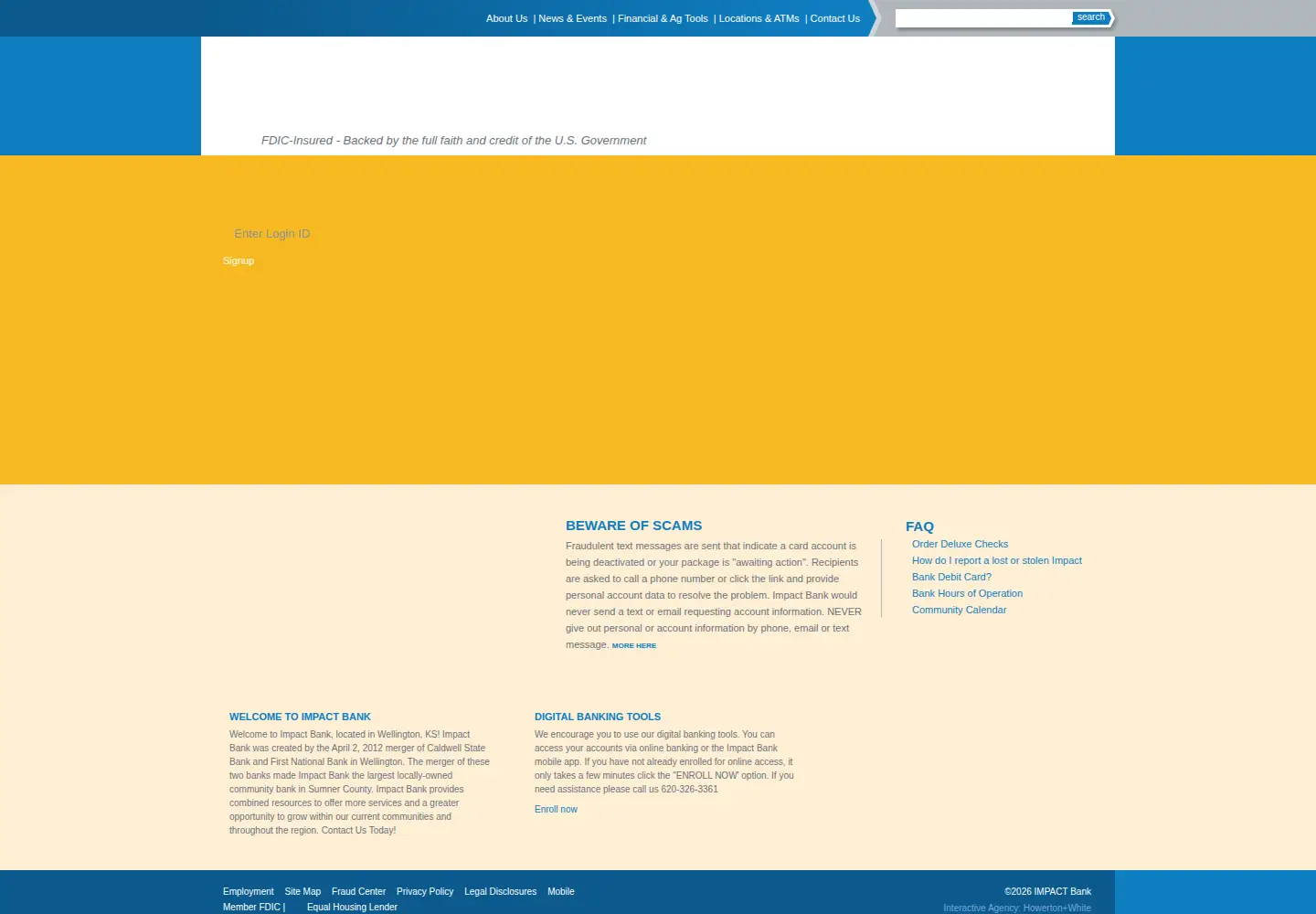 Screenshot of impact-bank.com