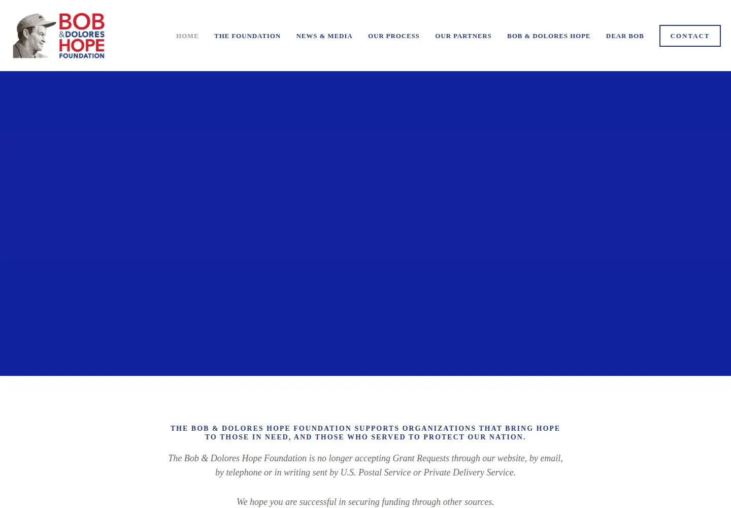 Screenshot of bobhope.org