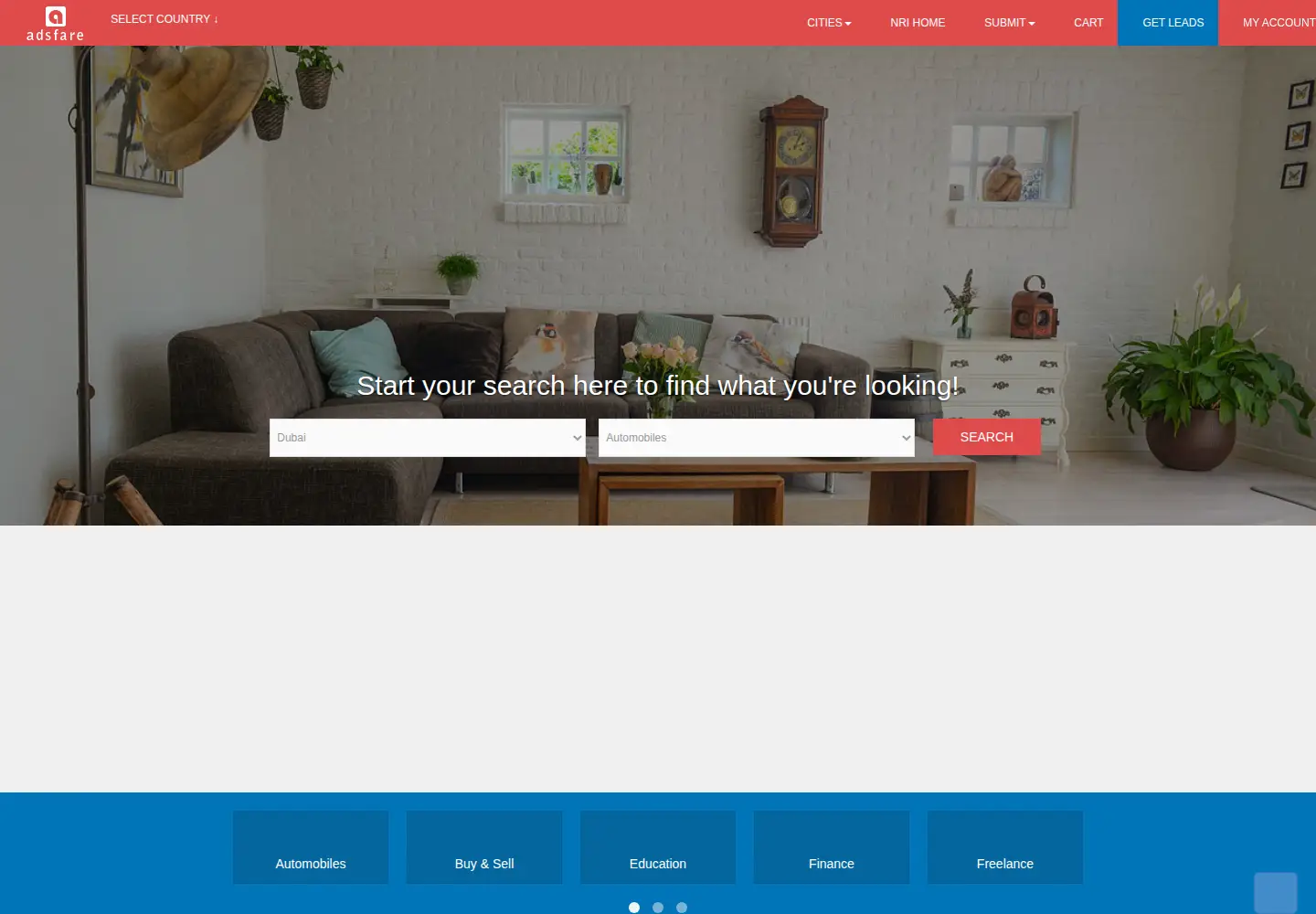 Screenshot of adsfare.com