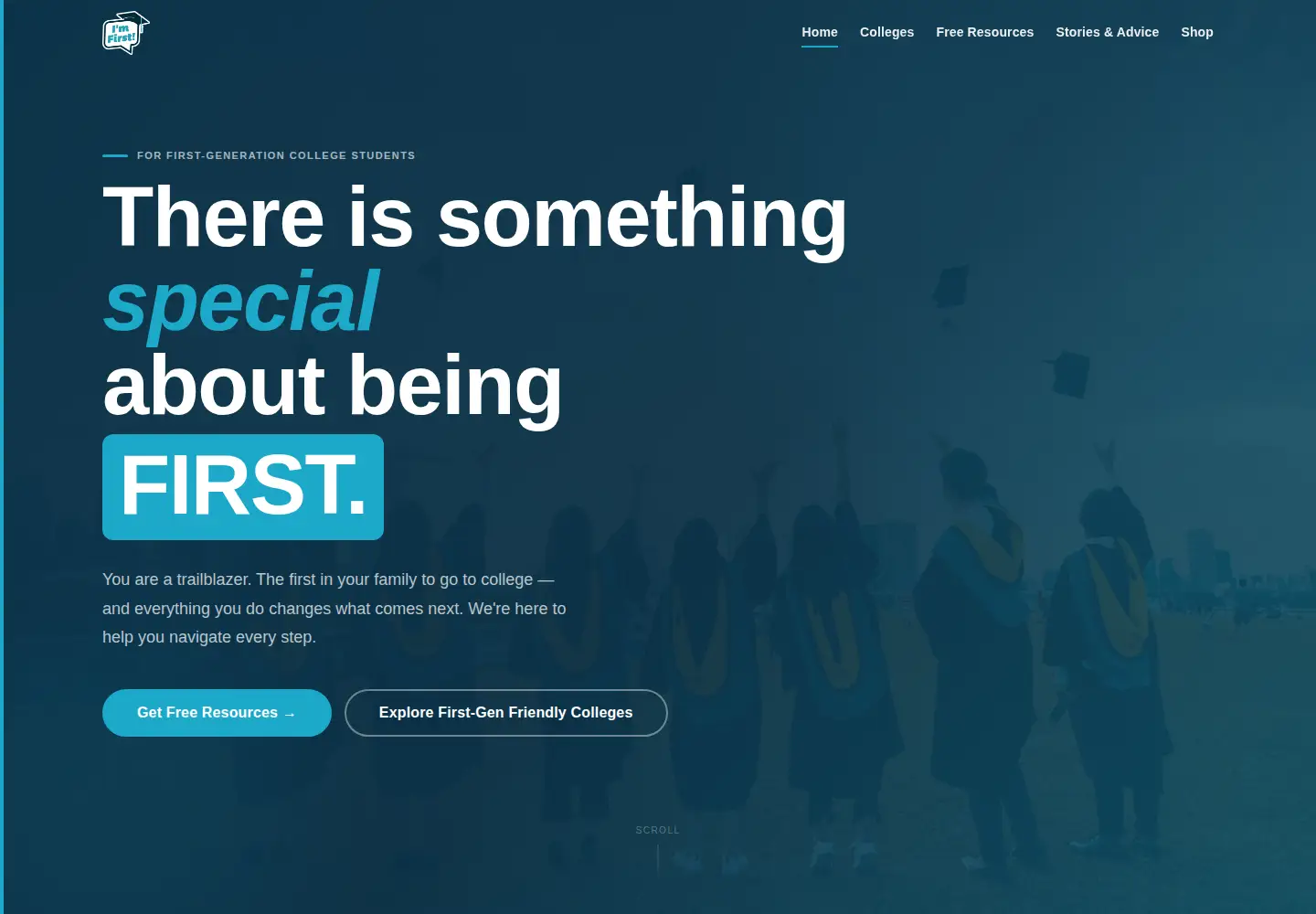 Screenshot of imfirst.org