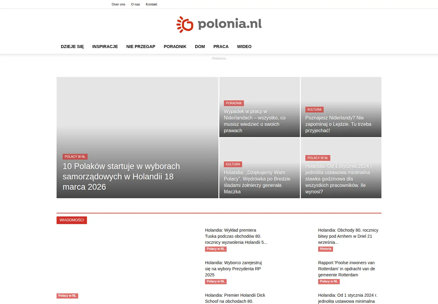 Screenshot of polonia.nl