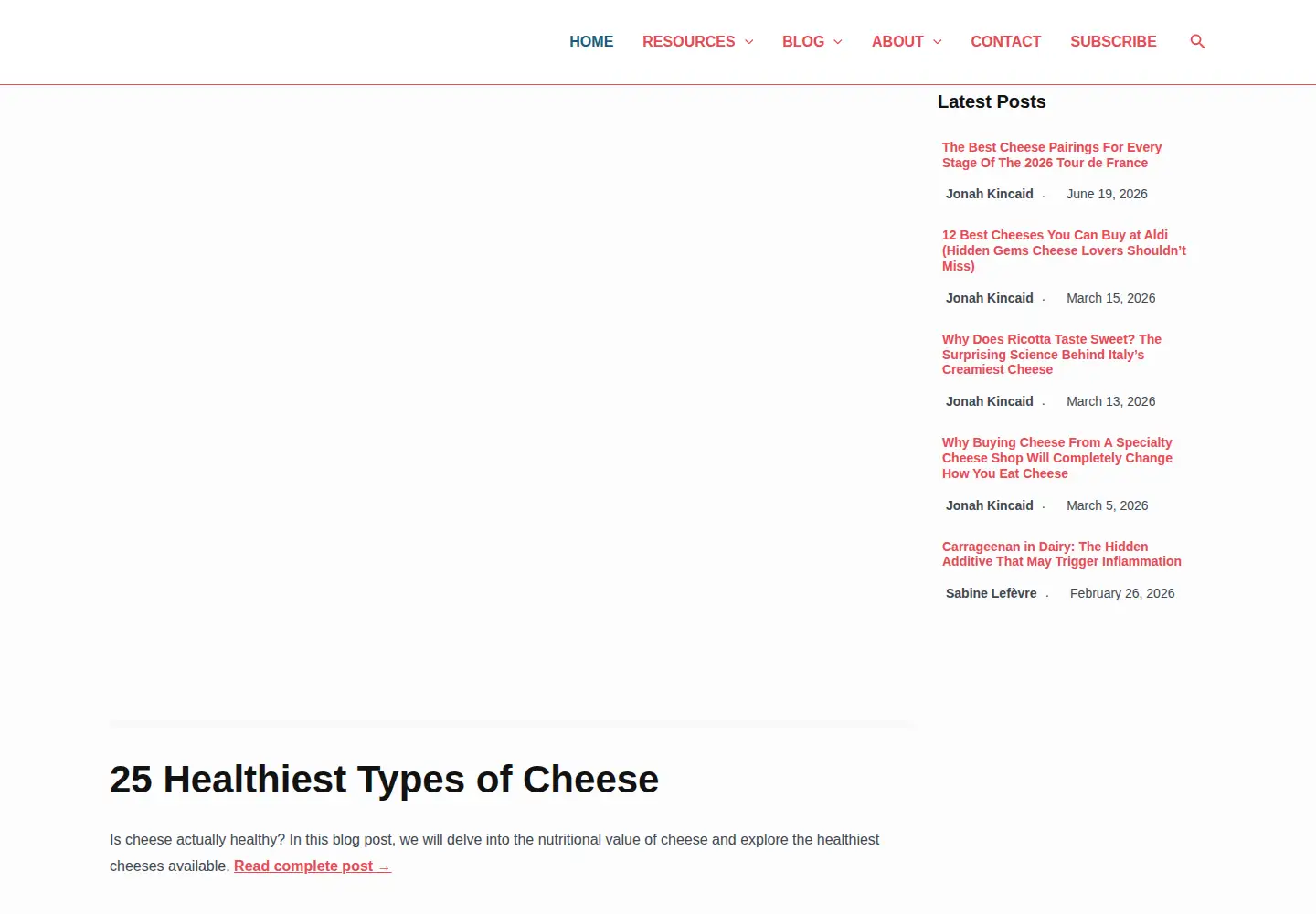 Screenshot of cheesescientist.com