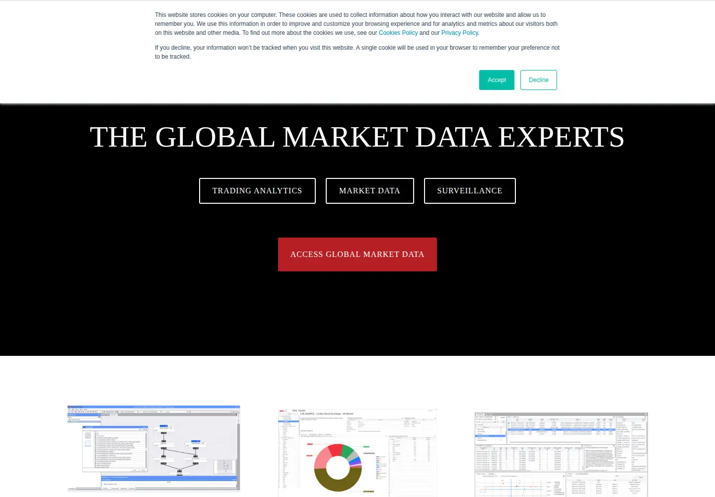 Screenshot of onetick.com