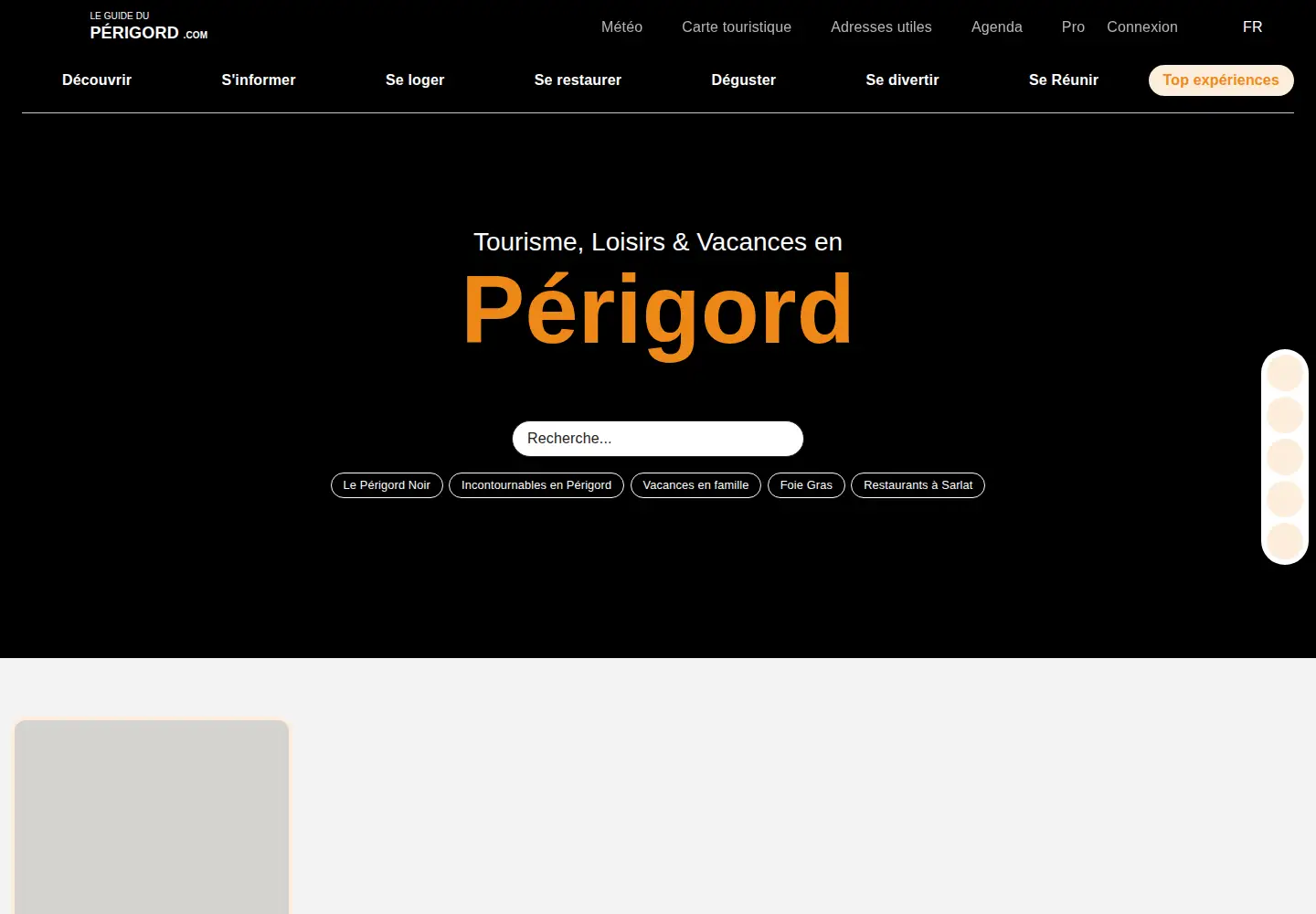 Screenshot of guide-du-perigord.com
