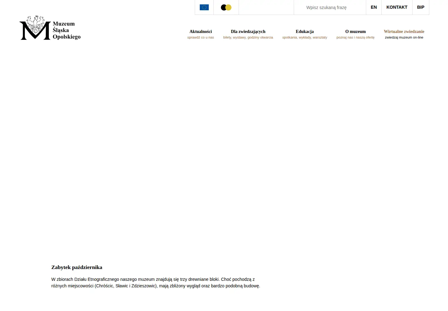 Screenshot of muzeum.opole.pl