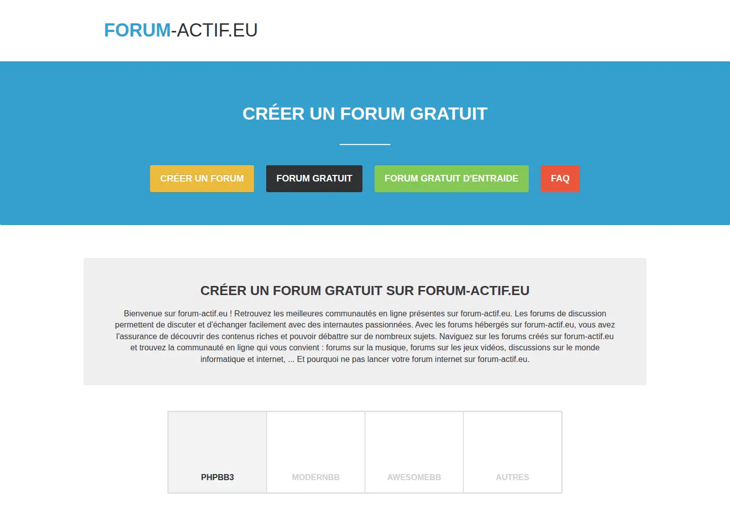 Screenshot of forum-actif.eu