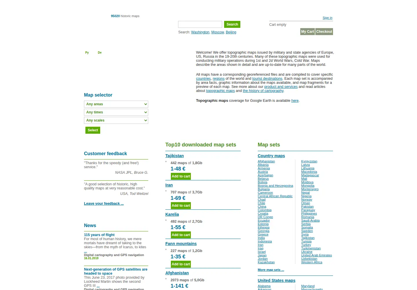 Screenshot of mapstor.com