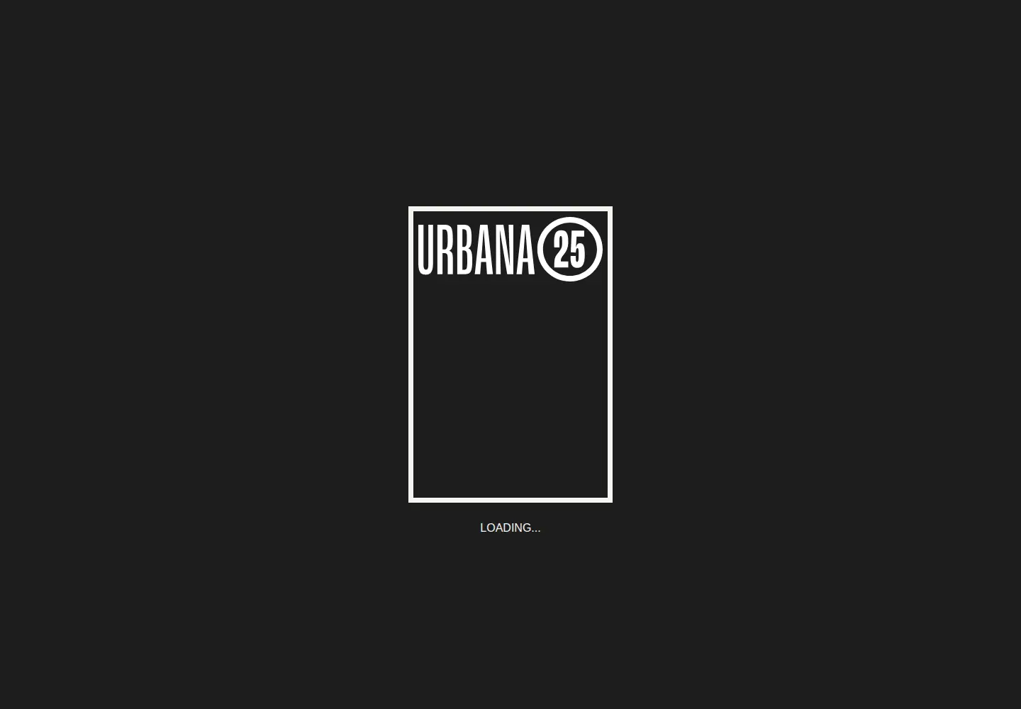 Captured homepage of urbana.org in the current scan