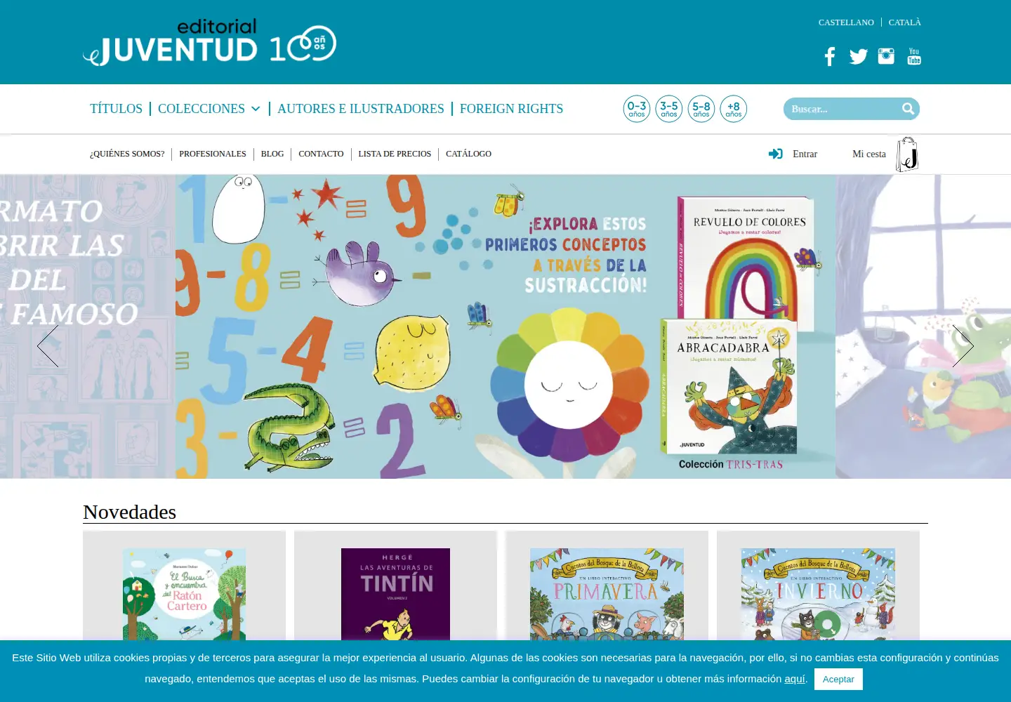 Screenshot of editorialjuventud.es