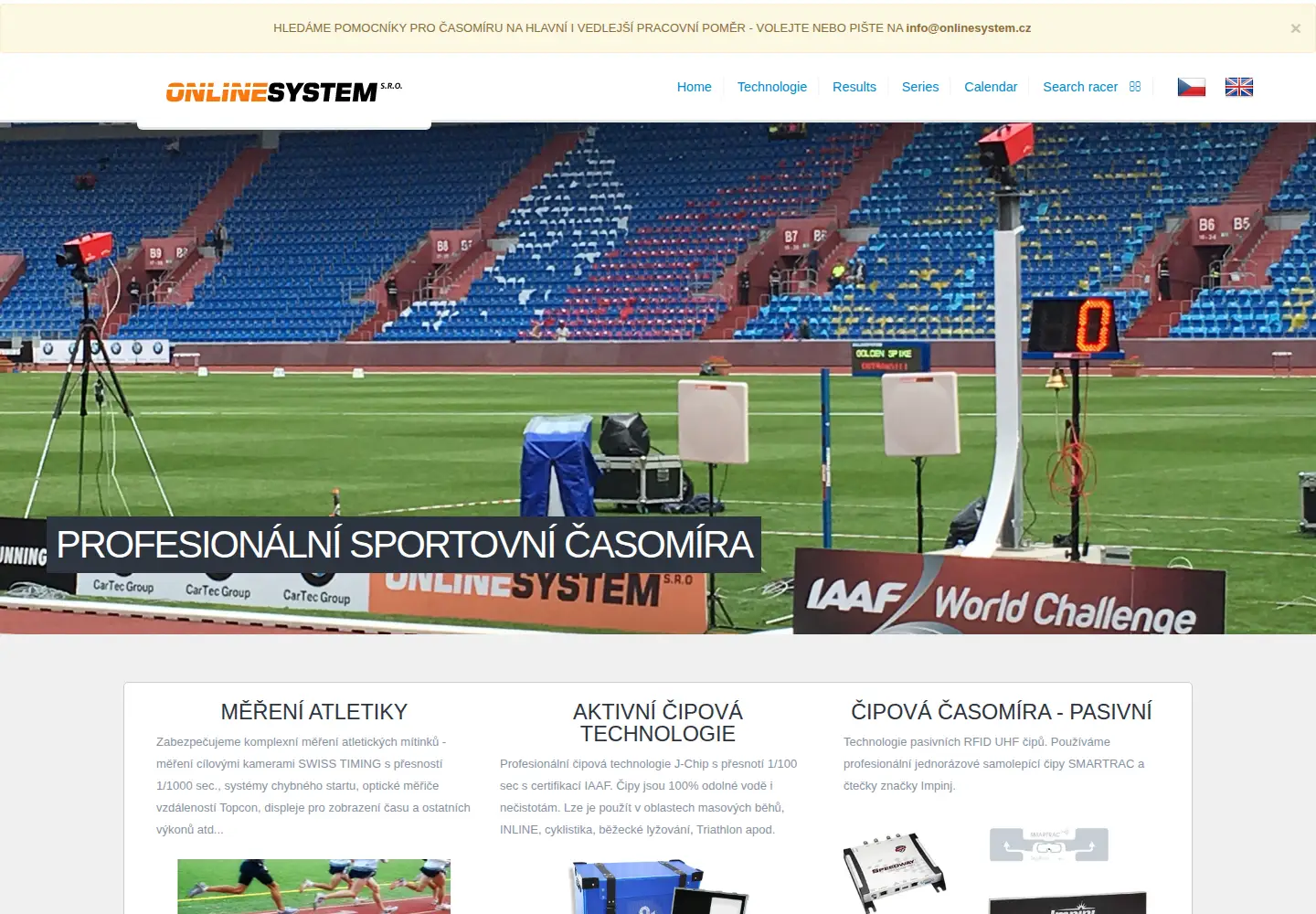 Screenshot of onlinesystem.cz