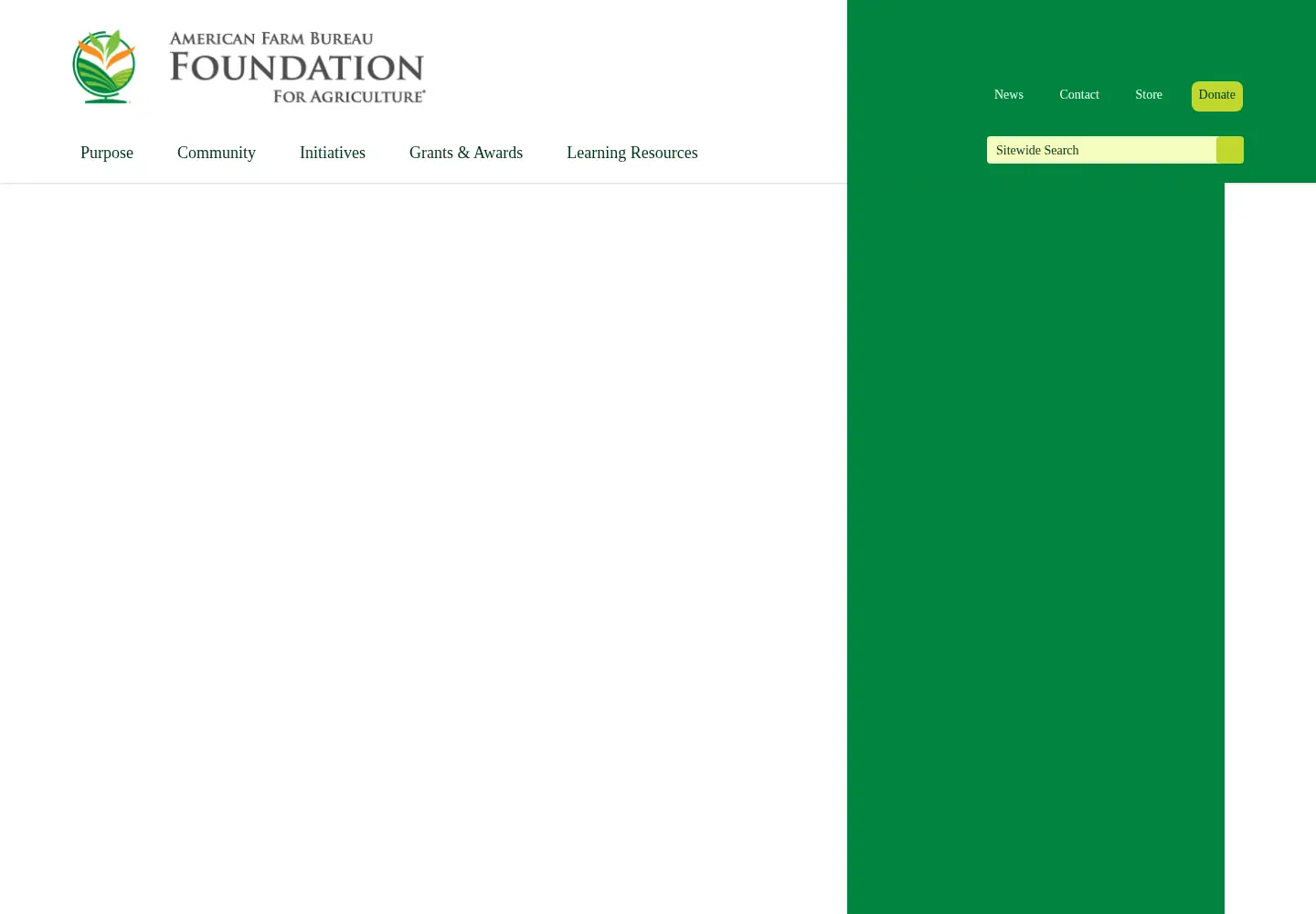 Screenshot of agfoundation.org