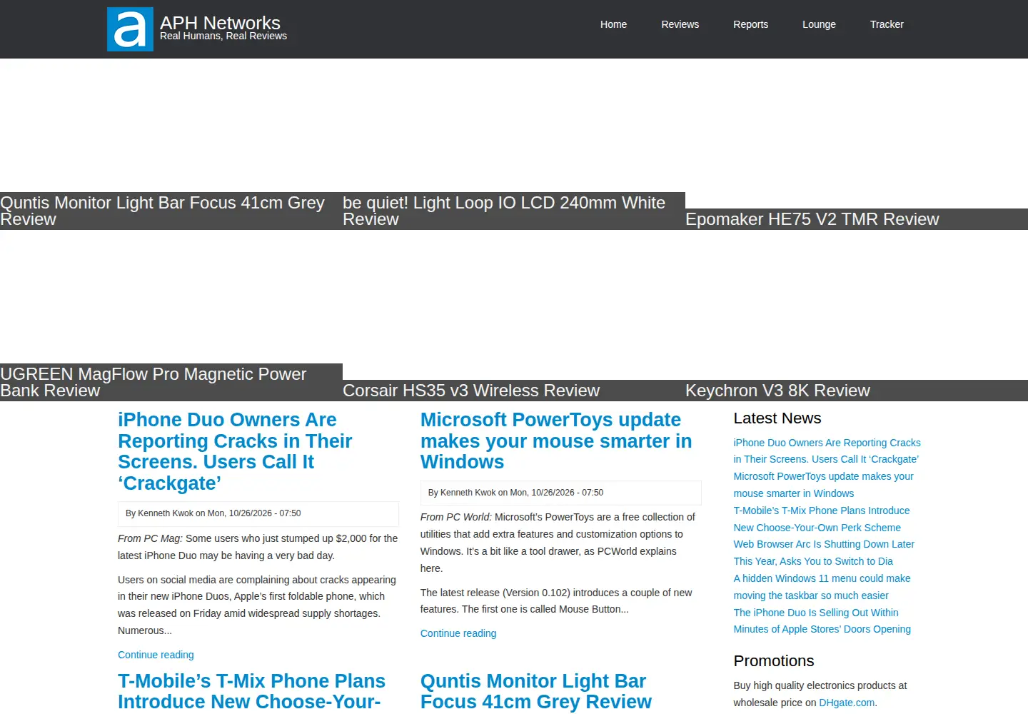 Screenshot of aphnetworks.com