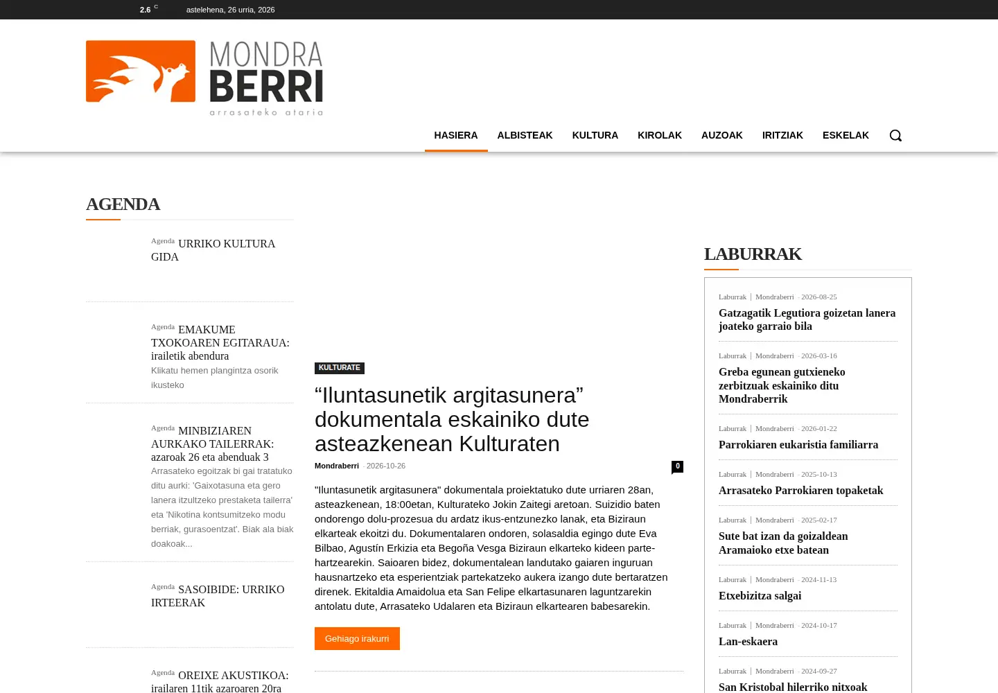Screenshot of mondraberri.com