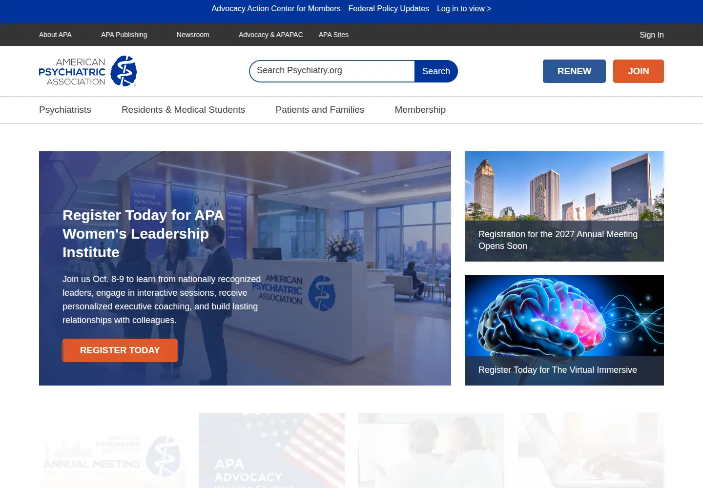 Screenshot of healthyminds.org