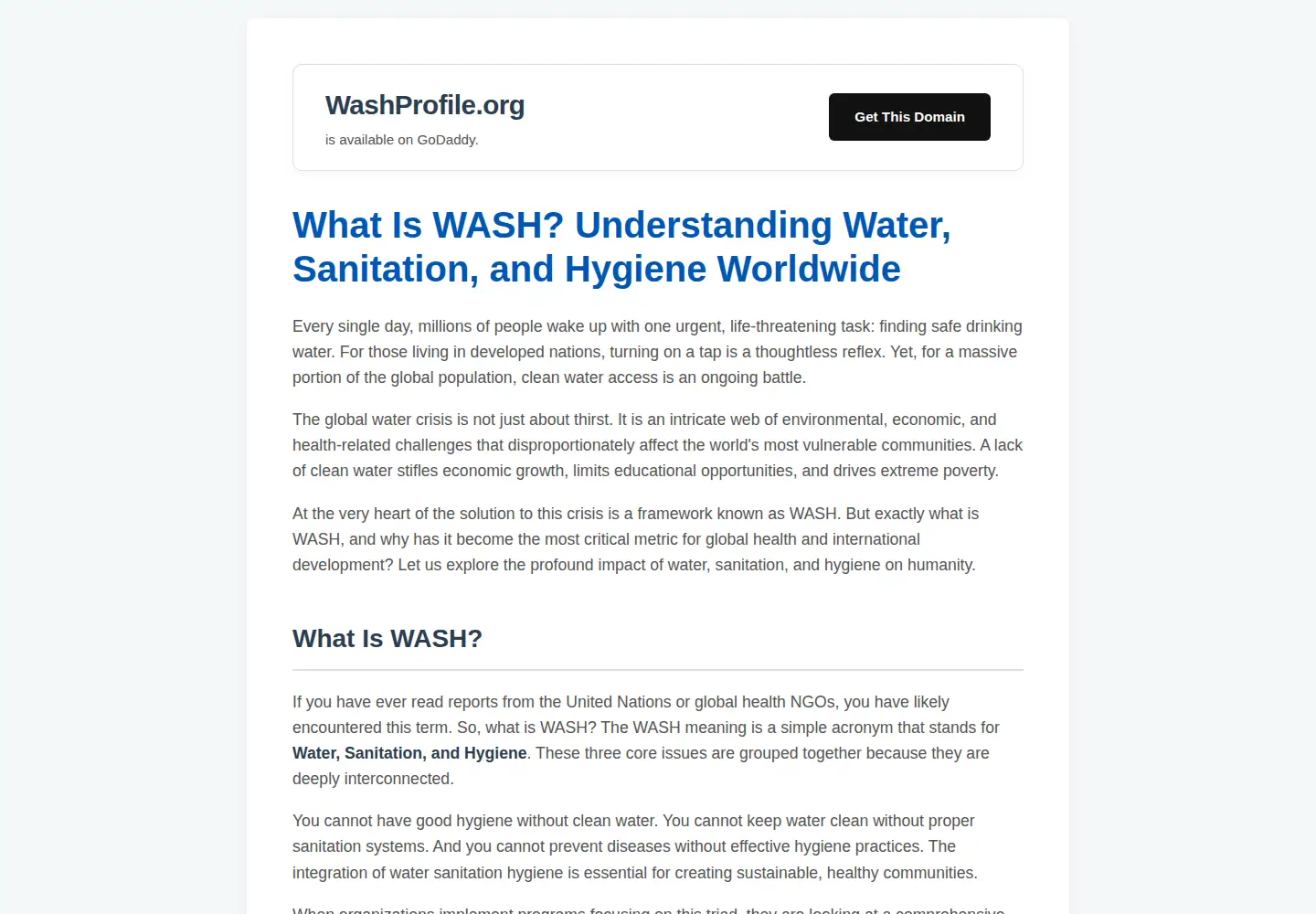 Screenshot of washprofile.org