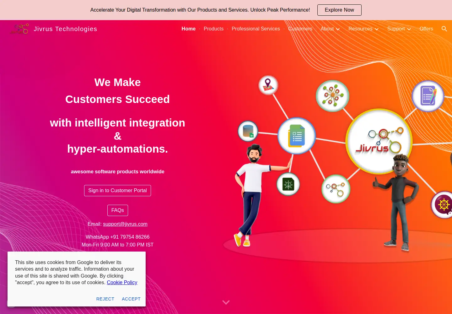 Screenshot of jivrus.com
