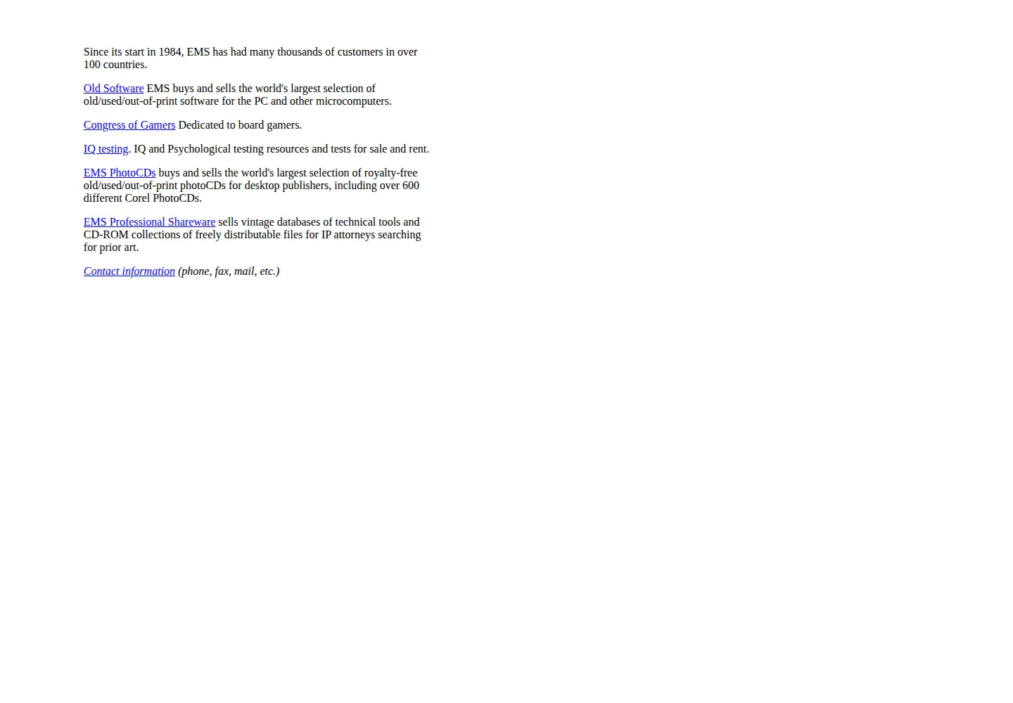 Screenshot of emsps.com