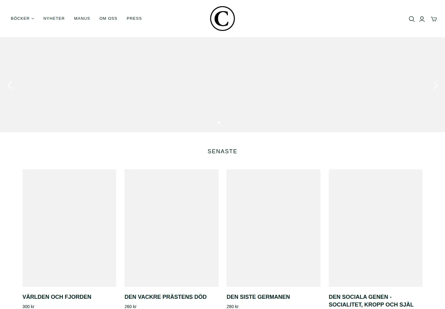 Screenshot of carlssonbokforlag.se
