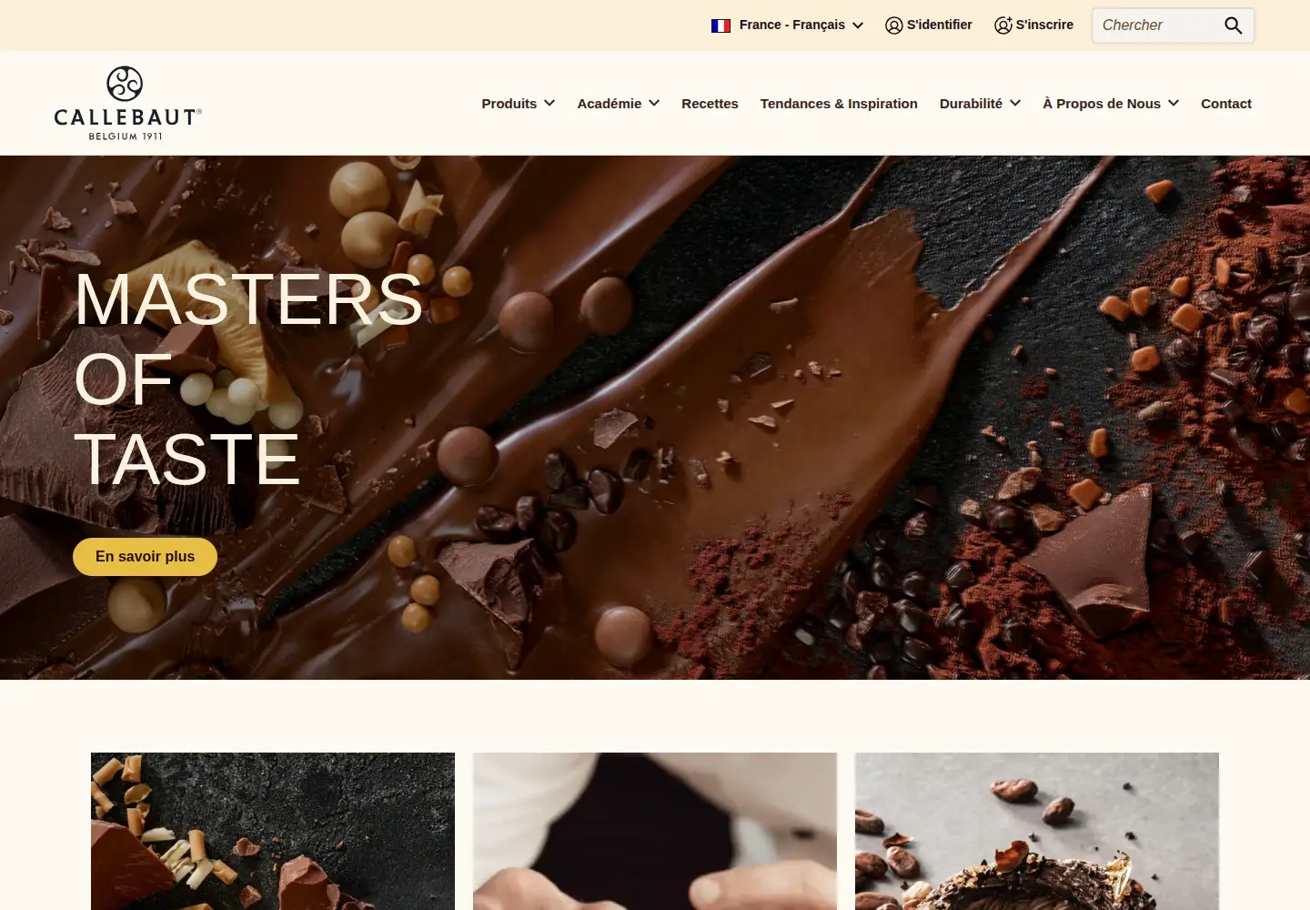 Screenshot of chocolate-academy.com
