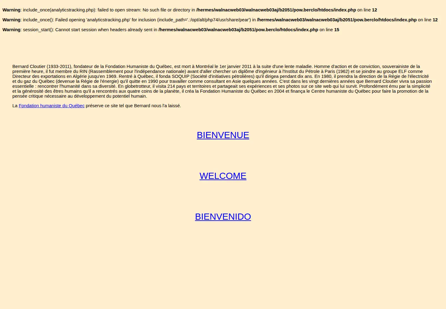 Screenshot of berclo.net
