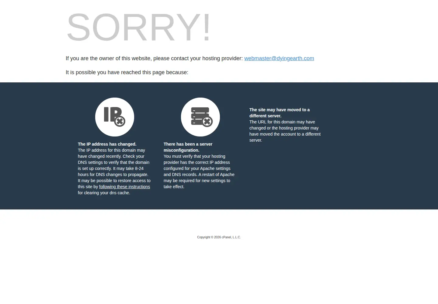 Screenshot of dyingearth.com
