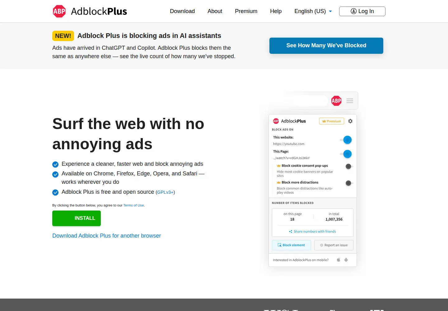 Screenshot of adblockplus.org
