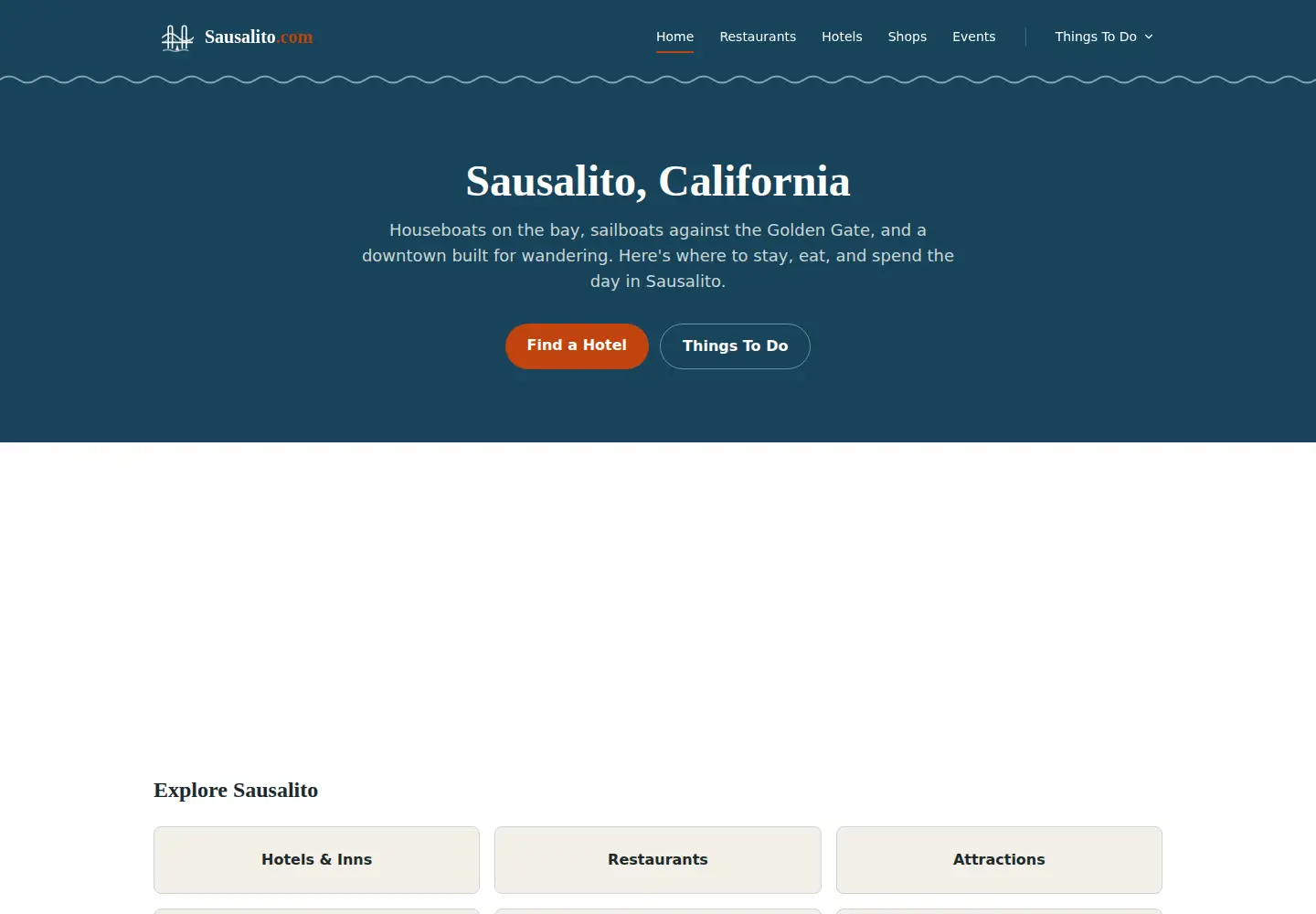Screenshot of sausalito.com