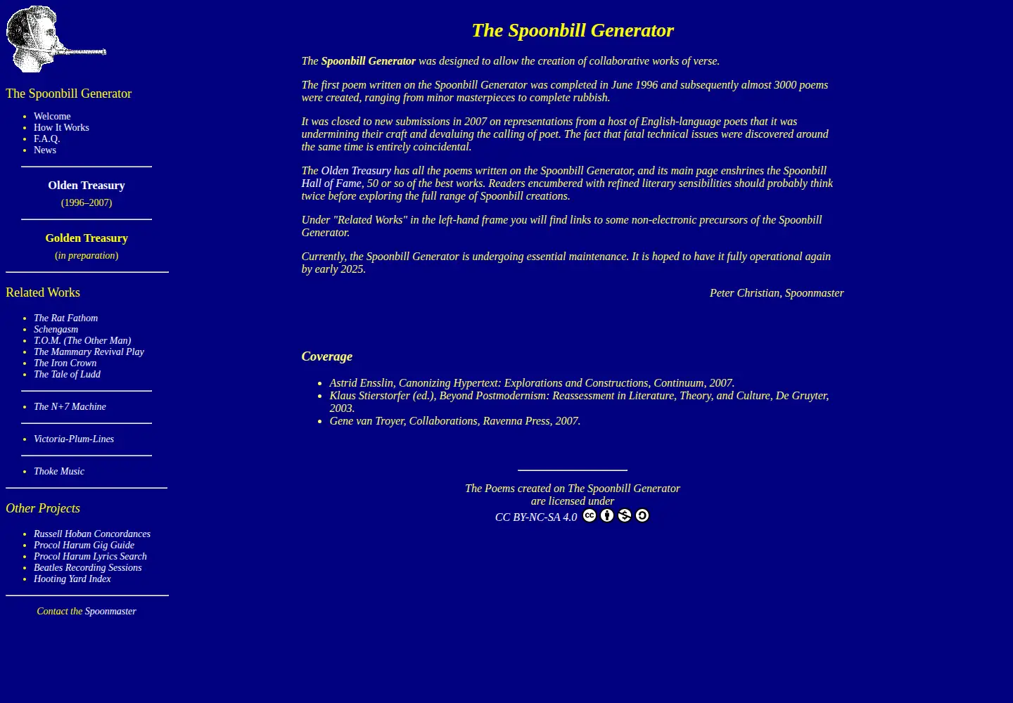 Screenshot of spoonbill.org
