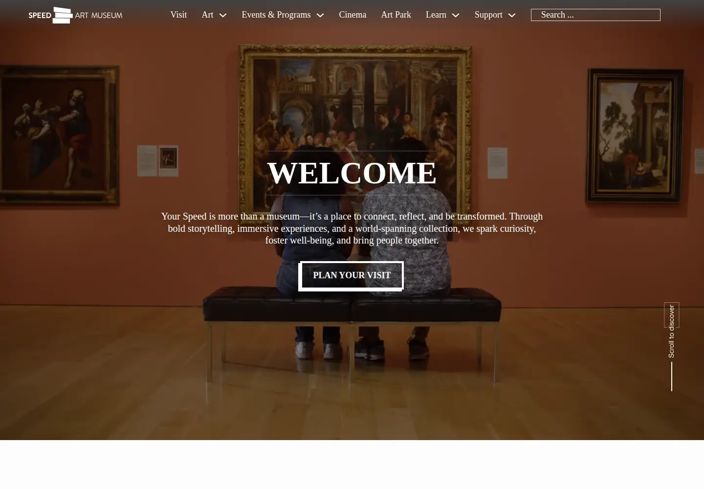 Screenshot of speedmuseum.org