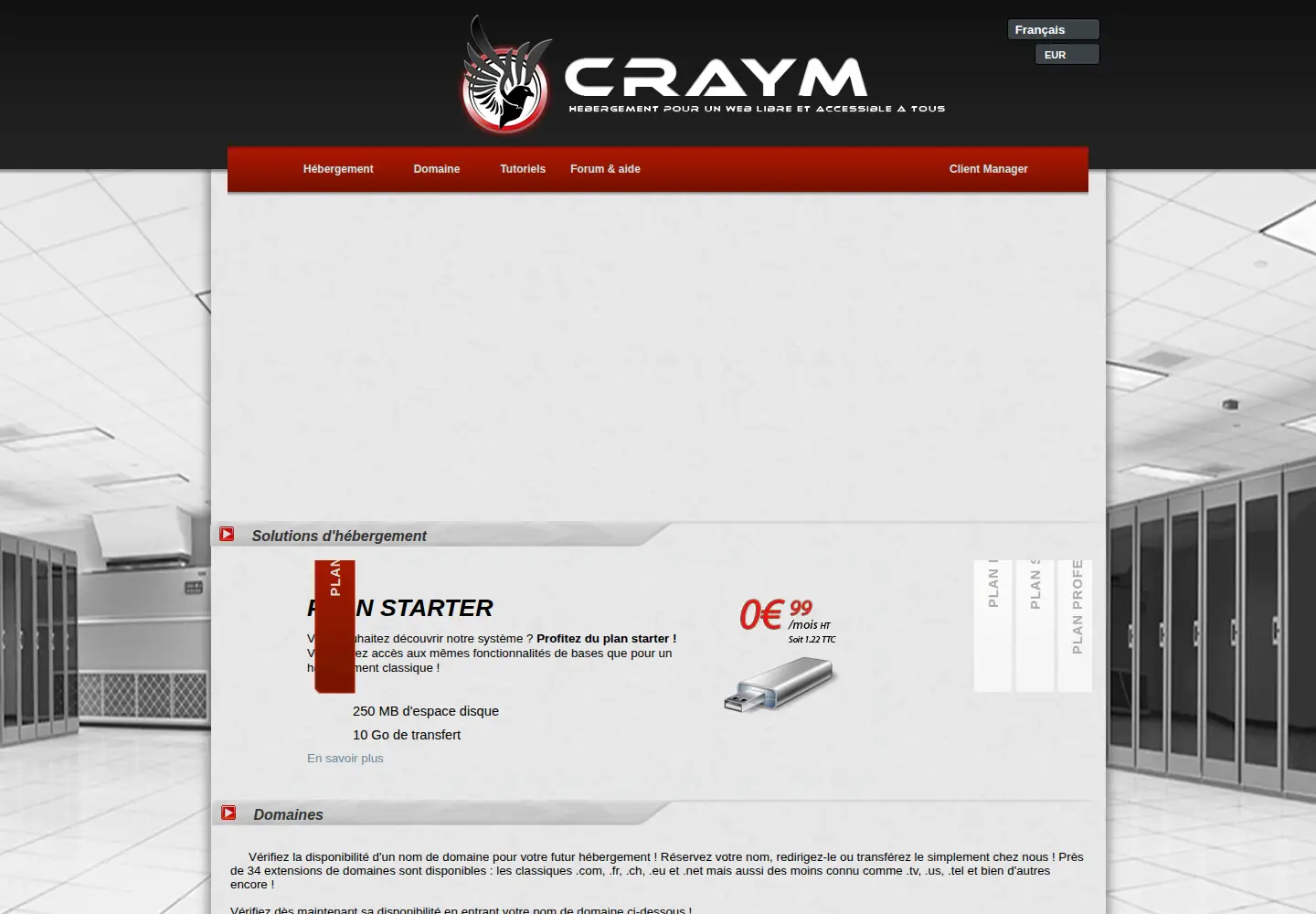 Screenshot of craym.eu
