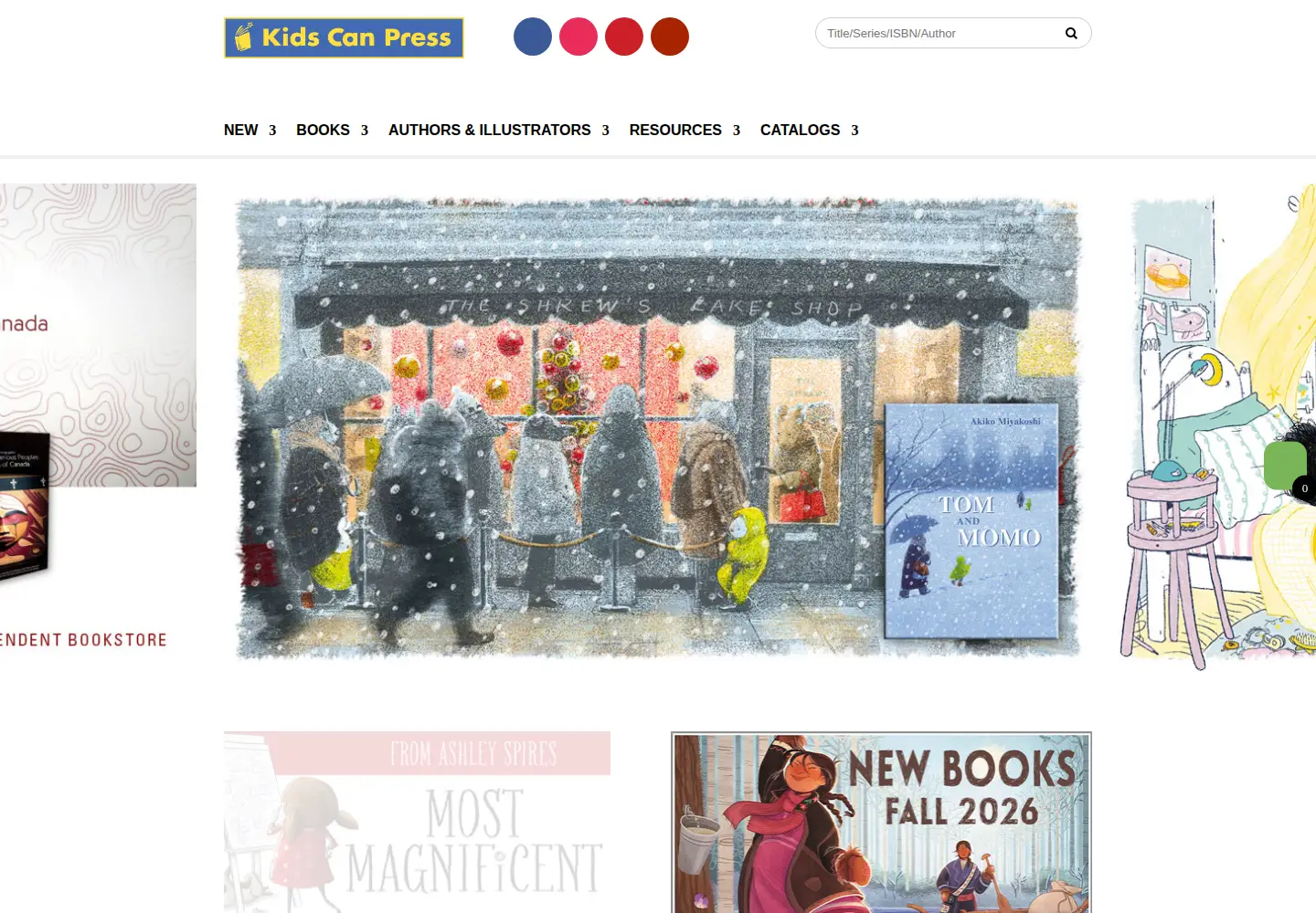 Screenshot of kidscanpress.com