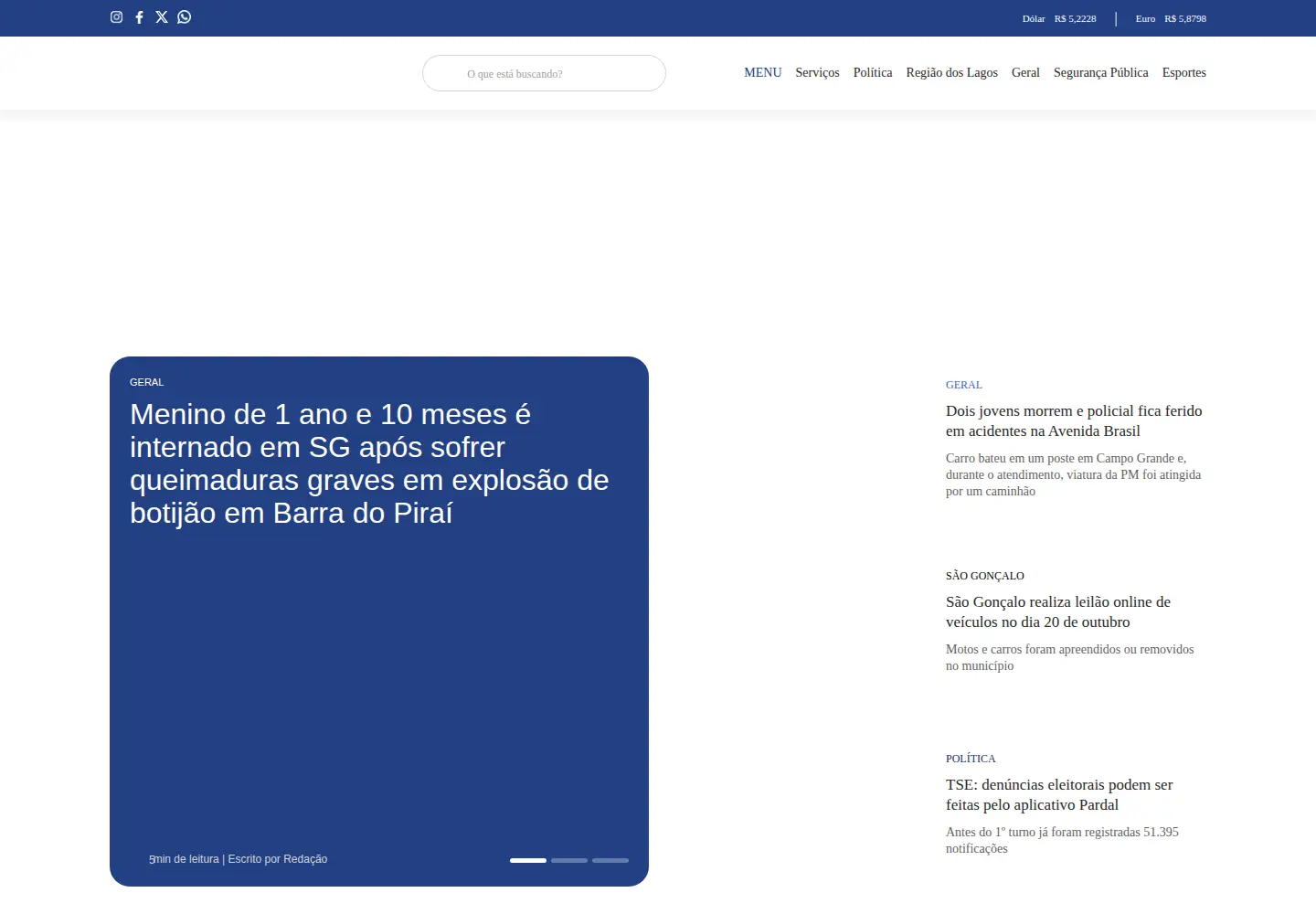 Screenshot of osaogoncalo.com.br